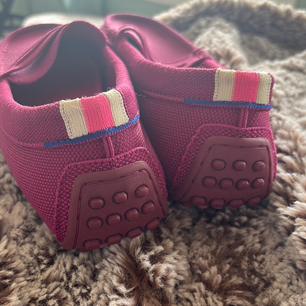 Rothy's Raspberry Canvas Driving Loafers - Picture 2 of 15